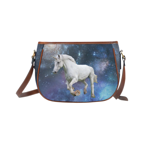 Unicorn and Space Saddle Bag/Large (Model 1649)