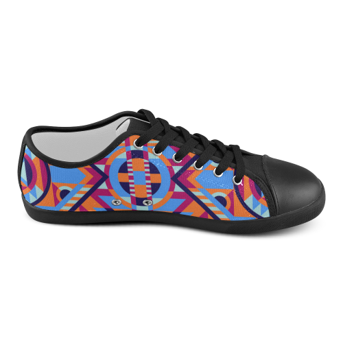 Modern Geometric Pattern Canvas Shoes for Women/Large Size (Model 016)