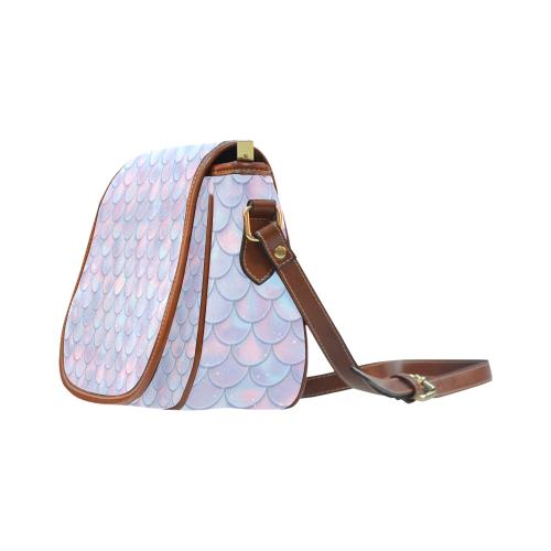 Mermaid Scales Saddle Bag/Small (Model 1649) Full Customization