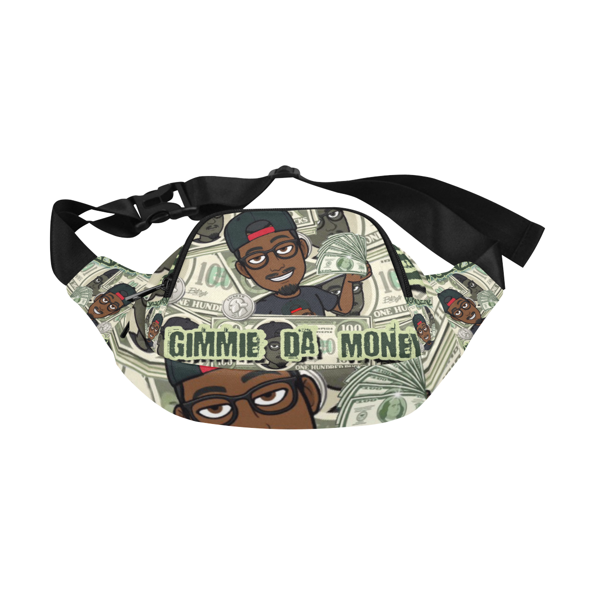 gimmie da money fanny pack Fanny Pack/Small (Model 1677)