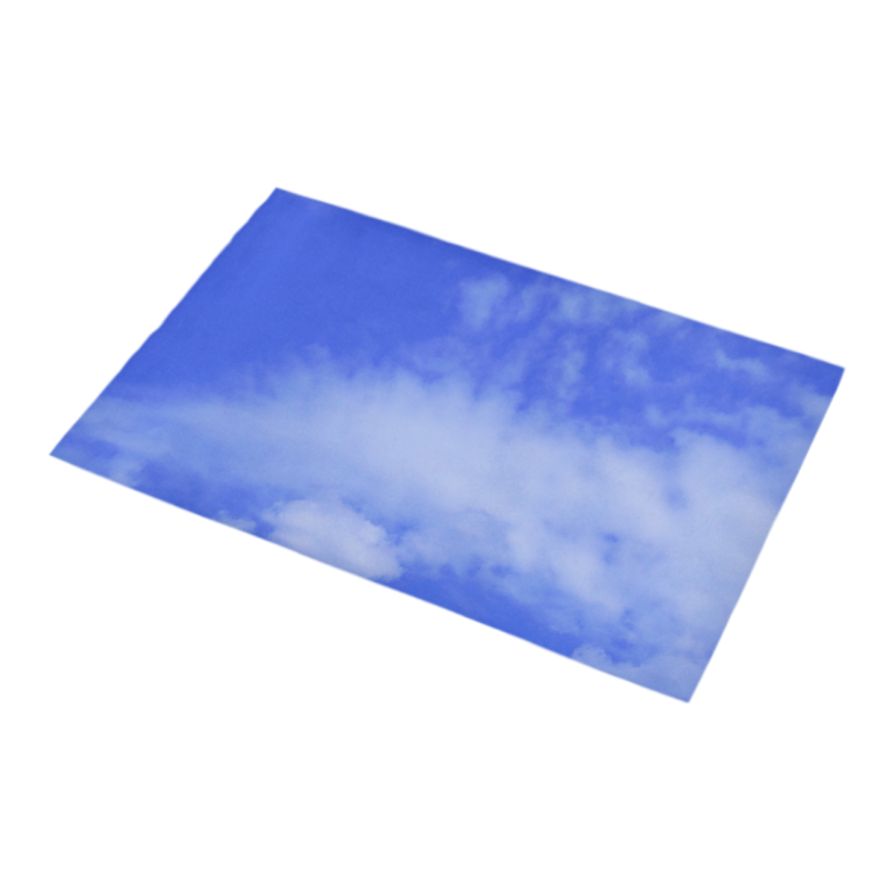 Blue Clouds Bath Rug 16''x 28''