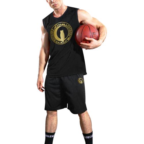 LCC GOLD PANTHER SKIN All Over Print Basketball Uniform