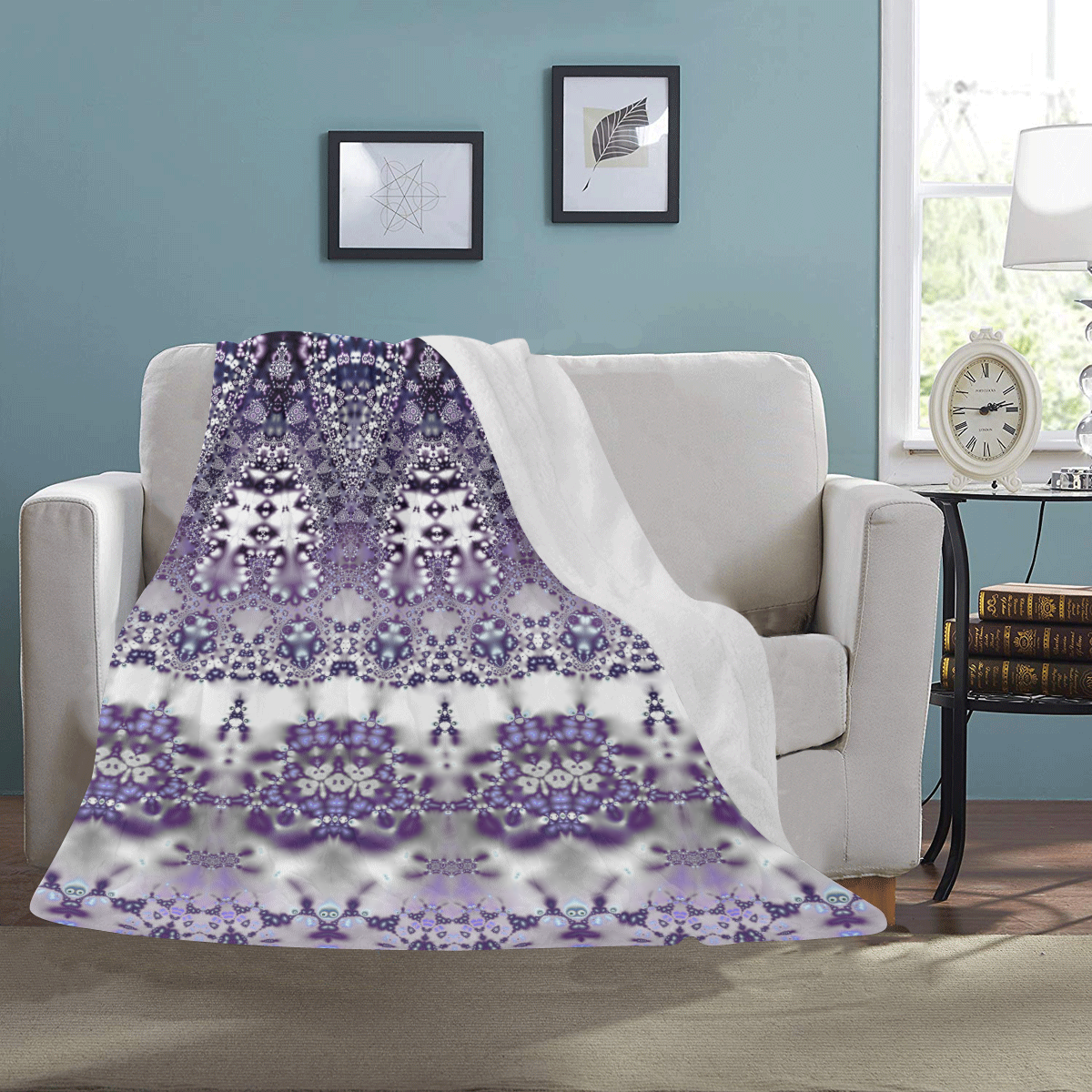 Lavender Lace Ultra-Soft Micro Fleece Blanket 50"x60"