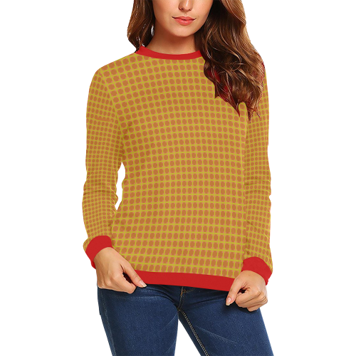 EmploymentaGrid 17 All Over Print Crewneck Sweatshirt for Women (Model H18)