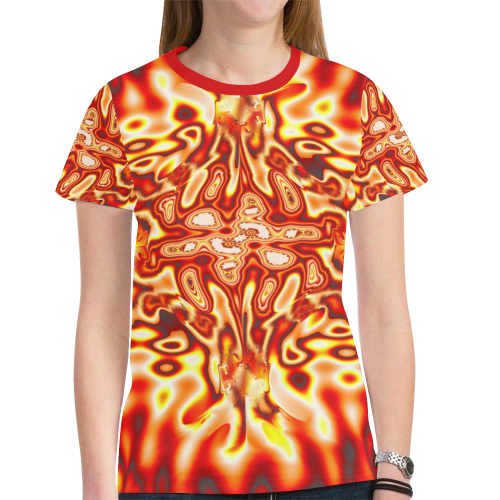 Infected New All Over Print T-shirt for Women (Model T45)