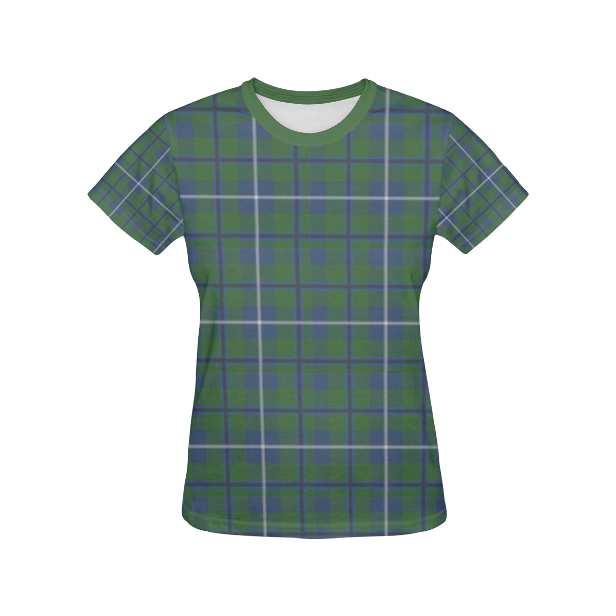 Douglas Tartan All Over Print T-shirt for Women/Large Size (USA Size) (Model T40)