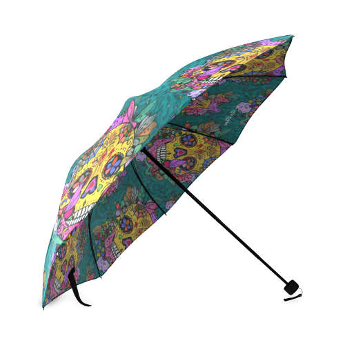 Dia los Muertos by Nico Bielow Foldable Umbrella (Model U01)