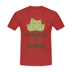 Powered by Plants (vegan) Men's Slim Fit T-shirt (Model T13)