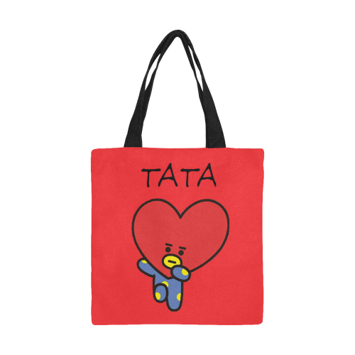 Tata All Over Print Canvas Tote Bag/Small (Model 1697)