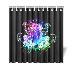 Colorful owl Shower Curtain 69"x70"