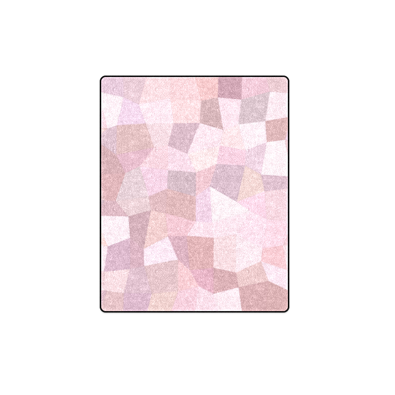 Pastel Pink Mosaic Blanket 40"x50"