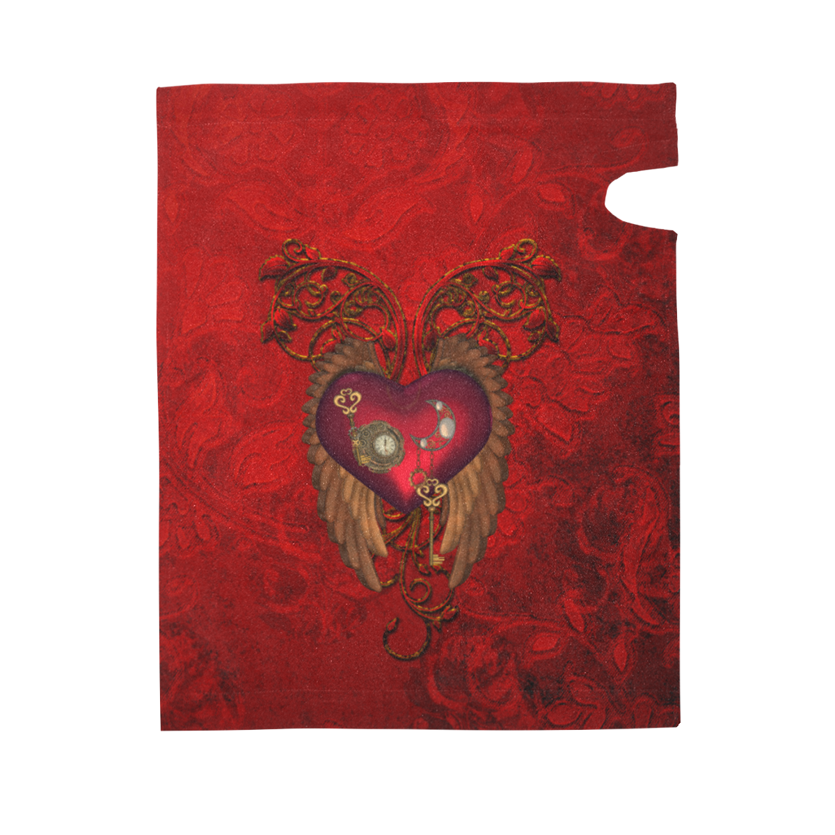 Beautiful heart, wings, clocks and gears Mailbox Cover