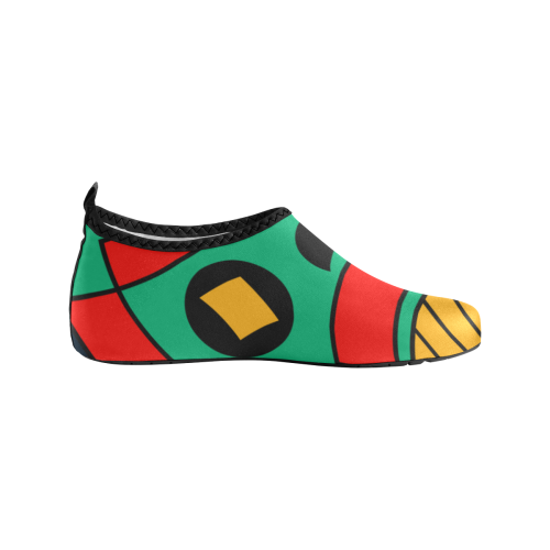African Scary Tribal Men's Slip-On Water Shoes (Model 056)