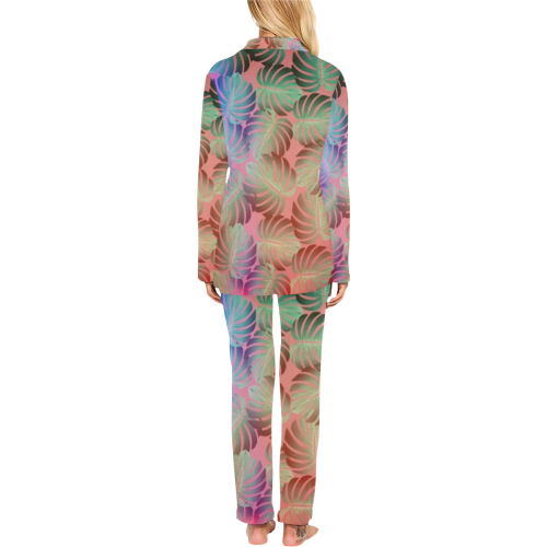 Tropical Women's Long Pajama Set