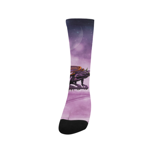 Wonderful violet dragon Trouser Socks (For Men)