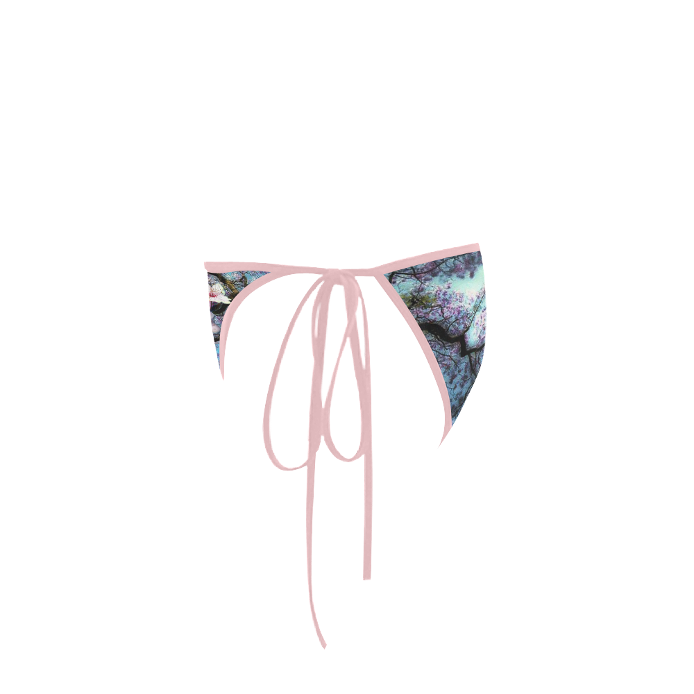 Cherry blossomL Custom Bikini Swimsuit Bottom