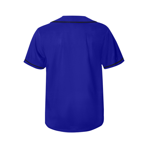 color dark blue All Over Print Baseball Jersey for Women (Model T50)