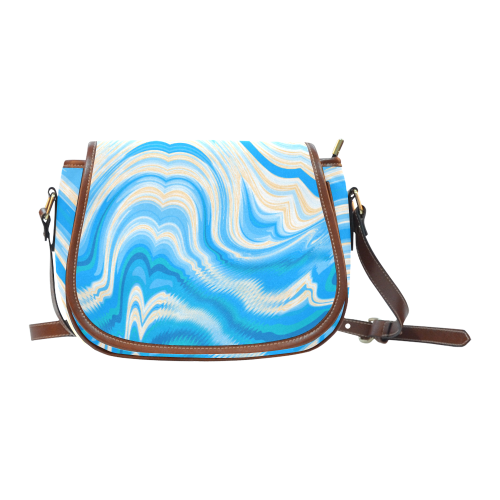 Ocean Blue Saddle Bag/Small (Model 1649) Full Customization