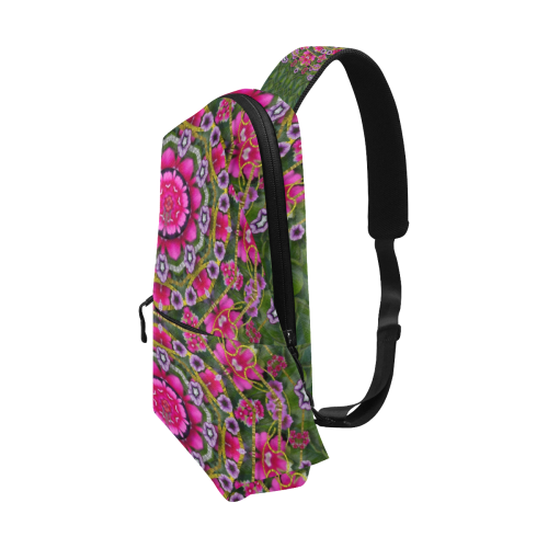 fantasy floral wreath in the green summer  leaves Chest Bag (Model 1678)