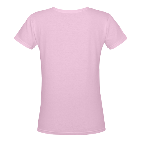 batbones2trio Women's Deep V-neck T-shirt (Model T19)