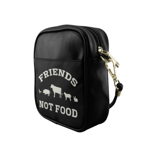 Friends Not Food (Go Vegan) Sling Bag (Model 1627)