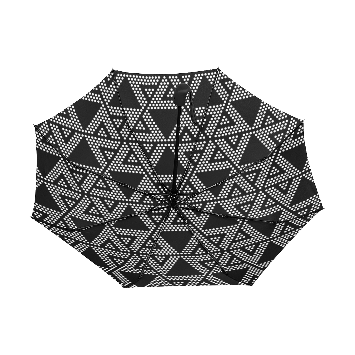 Polka Dots Party Anti-UV Auto-Foldable Umbrella (Underside Printing) (U06)
