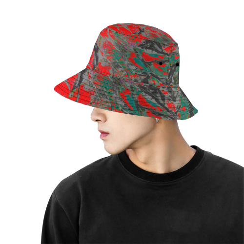 wheelVibe2_8500 25 low All Over Print Bucket Hat for Men