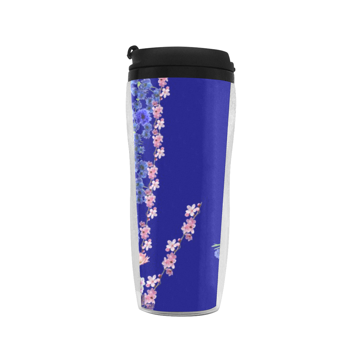floral-blue Reusable Coffee Cup (11.8oz)