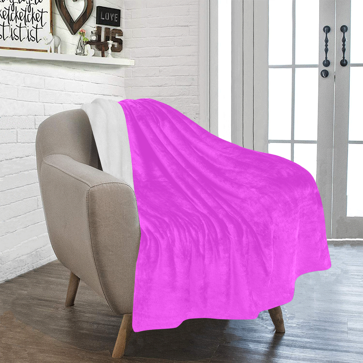 Neon Pink Ultra-Soft Micro Fleece Blanket 40"x50"