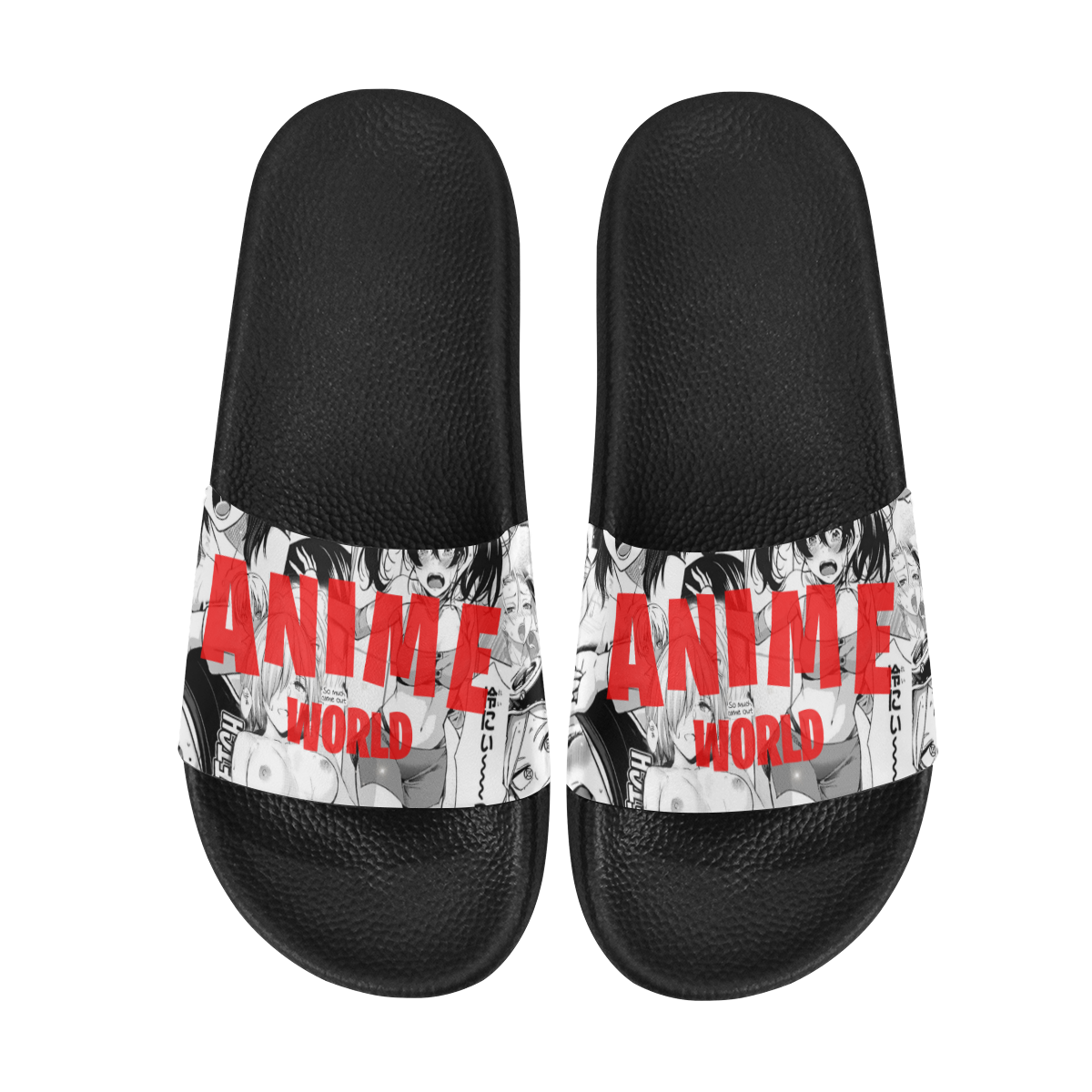 Anime world Men's Slide Sandals (Model 057)