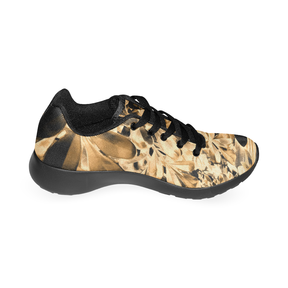 Foliage #2 Gold by Jera Nour Women's Running Shoes/Large Size (Model 020)