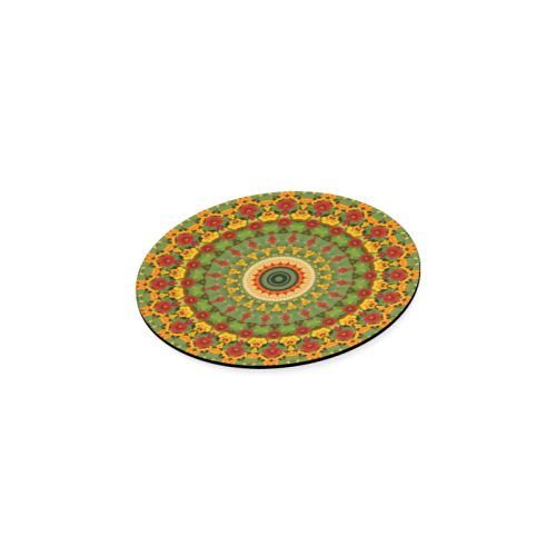 Garden Mandala Round Coaster