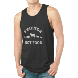 Friends Not Food (Go Vegan) New All Over Print Tank Top for Men (Model T46)