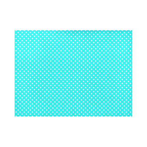 Baby blue polka dots Placemat 14’’ x 19’’ (Set of 4)