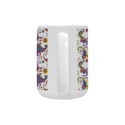 Bright paisley Custom Ceramic Mug (15OZ)
