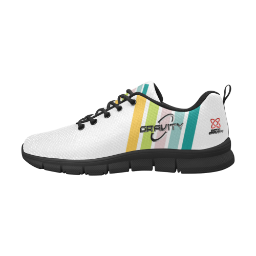 "Zero Gravity" Female Sneaker Brand Razzle Dazzle BK/WT Free Shipping Women's Breathable Running Shoes/Large (Model 055)