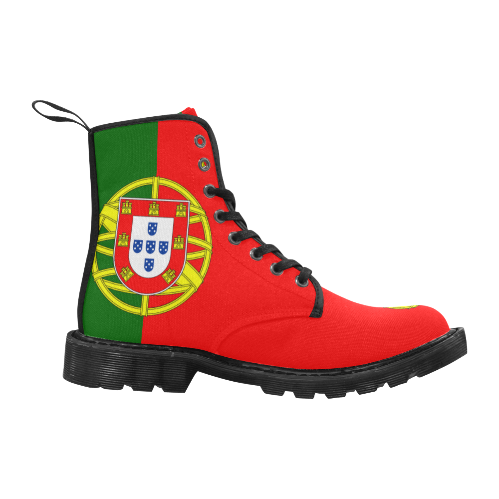 PORTUGAL Martin Boots for Women (Black) (Model 1203H)