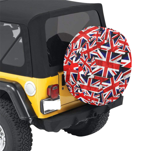 Union Jack British UK Flag 32 Inch Spare Tire Cover