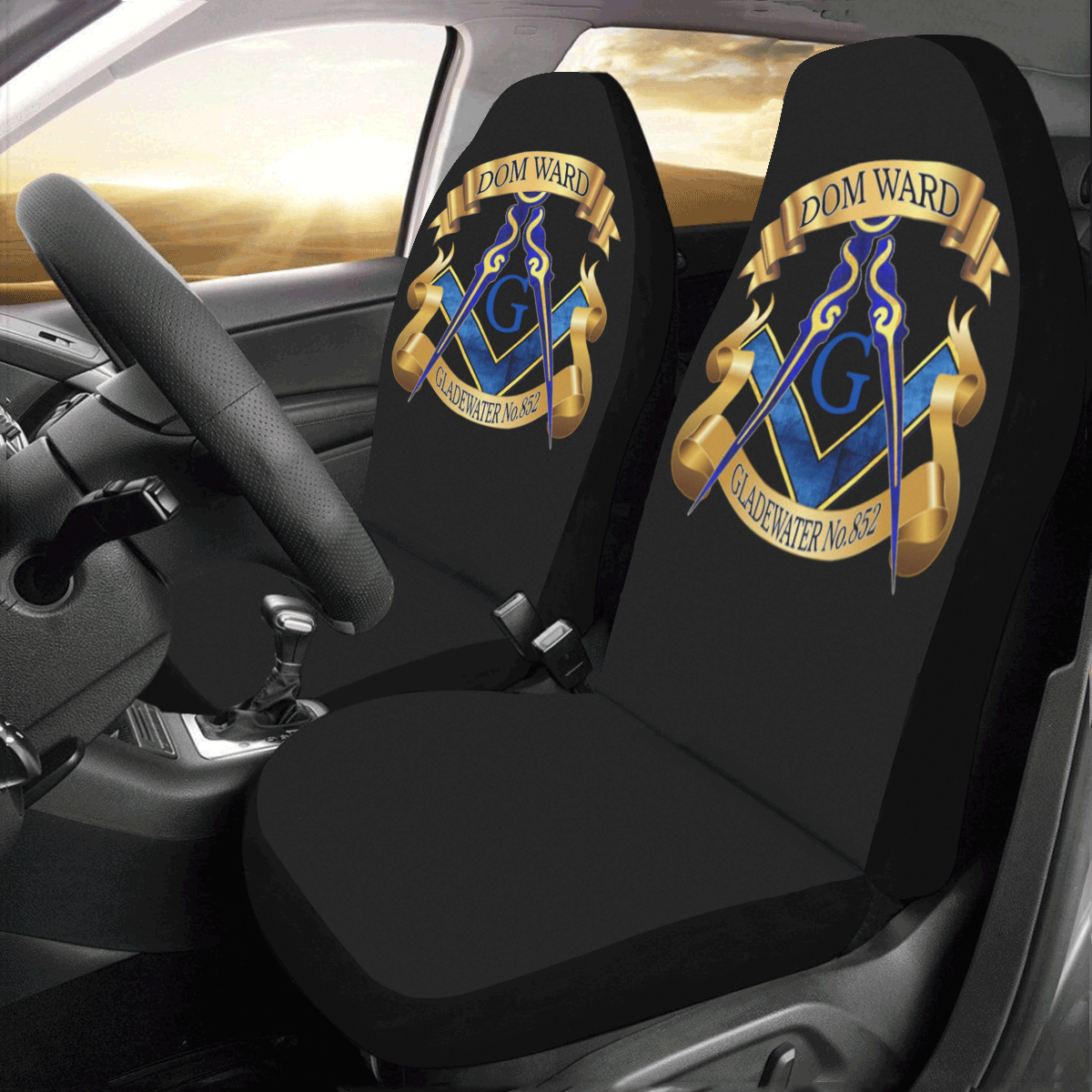 Custom-Mason Car Seat Covers (Set of 2)