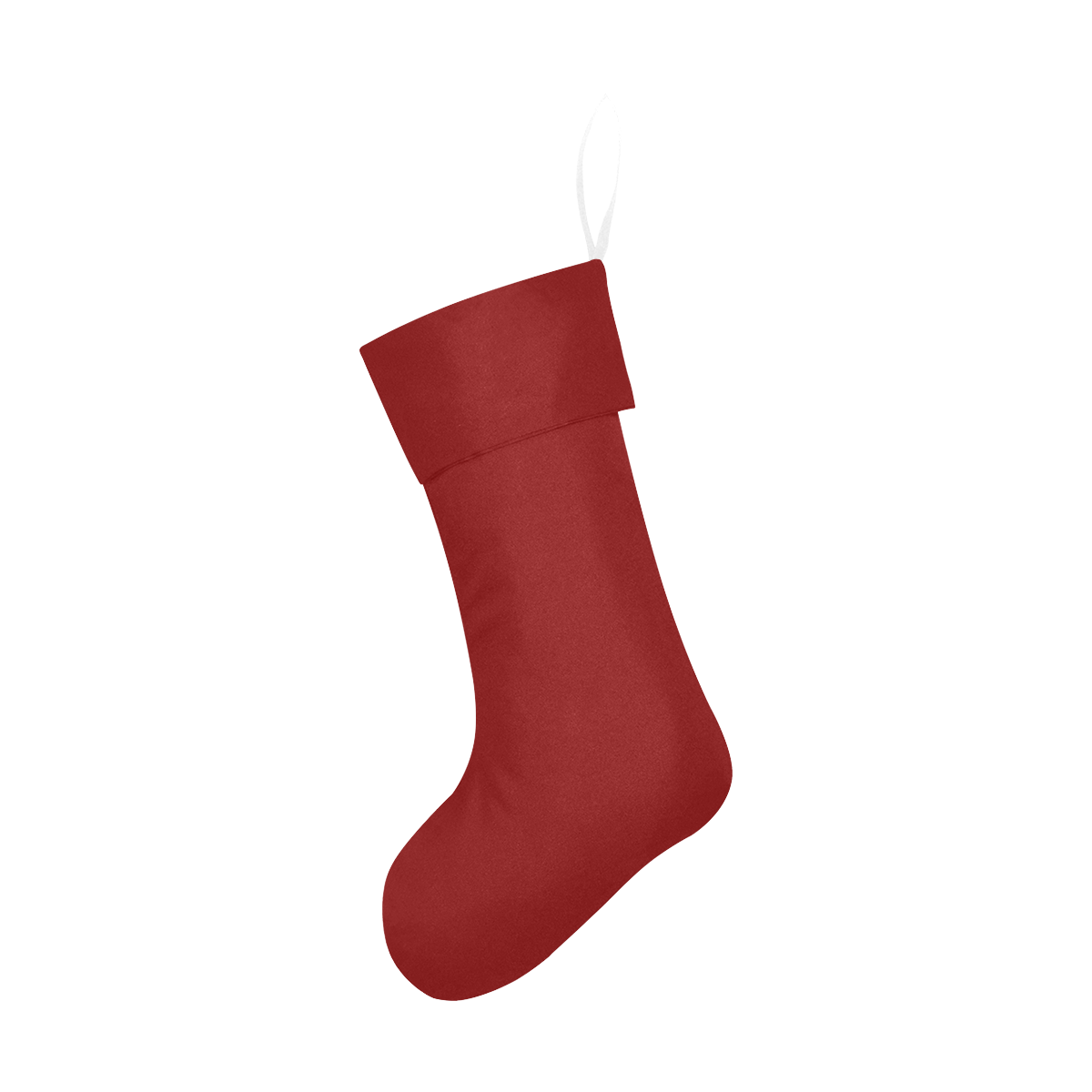 color maroon Christmas Stocking