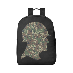 Forest Camouflage Soldier Popular Fabric Backpack (Model 1683)