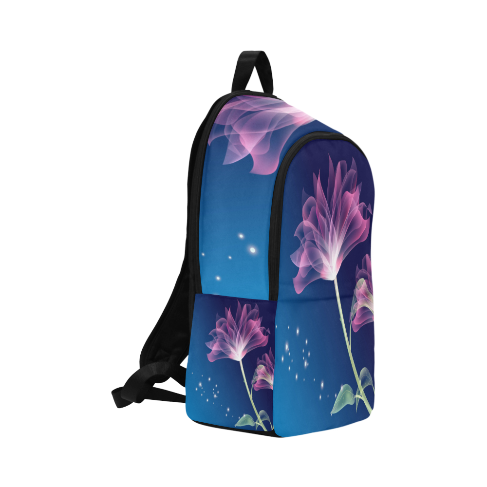3D Color Flower V2 Fabric Backpack for Adult (Model 1659)