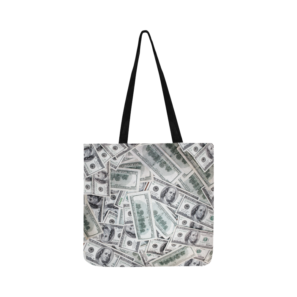 Cash Money / Hundred Dollar Bills Reusable Shopping Bag Model 1660 (Two sides)