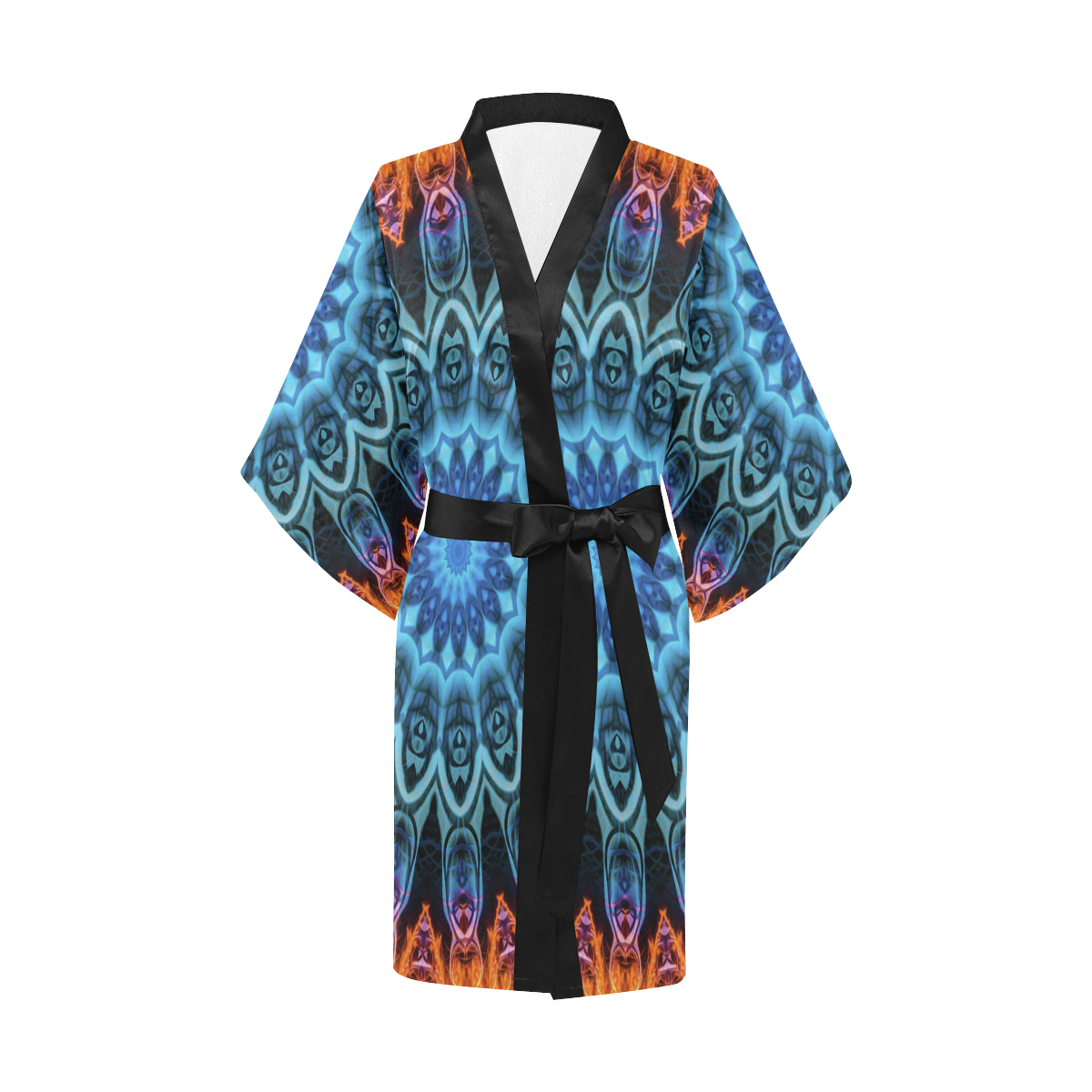 MANDALA SKY ON FIRE Kimono Robe