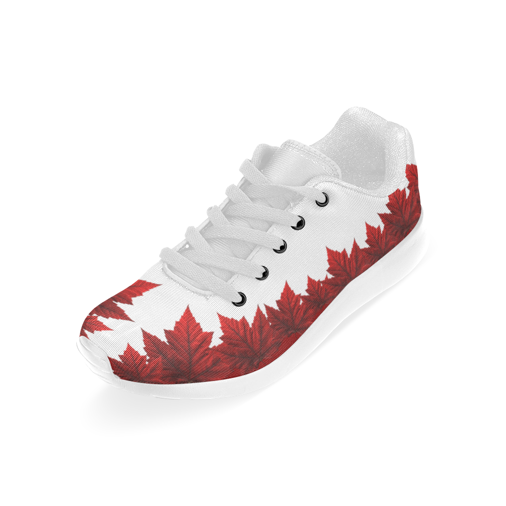 Kid's Canada Running Shoes Maple Leaf Sneakers Kid's Running Shoes (Model 020)