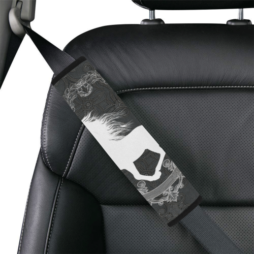 Horse, black and white Car Seat Belt Cover 7''x12.6''