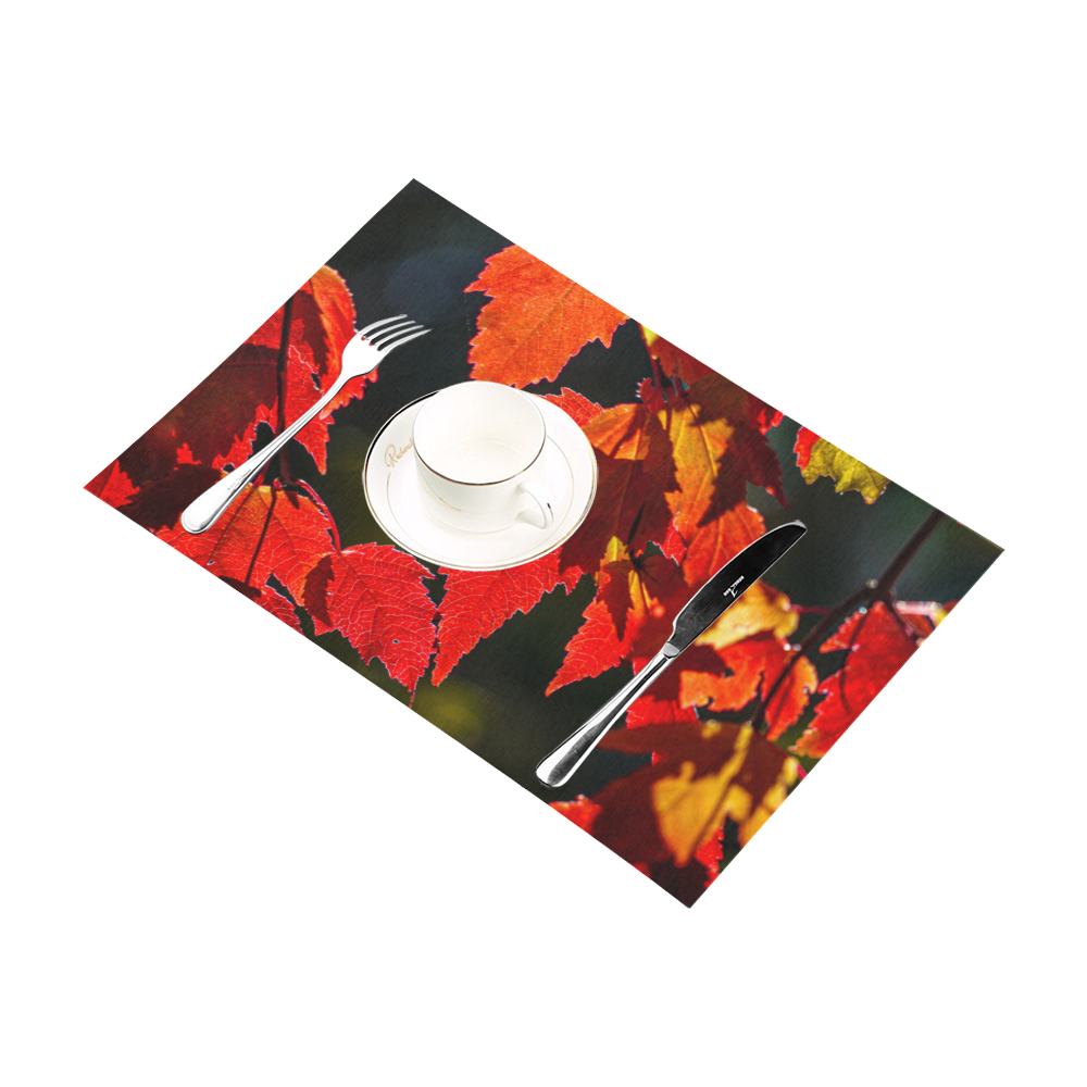 Red Leaf 3 Placemat 12’’ x 18’’ (Set of 2)