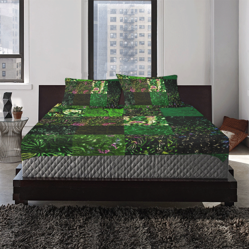 Foliage Patchwork #1 3-Piece Bedding Set