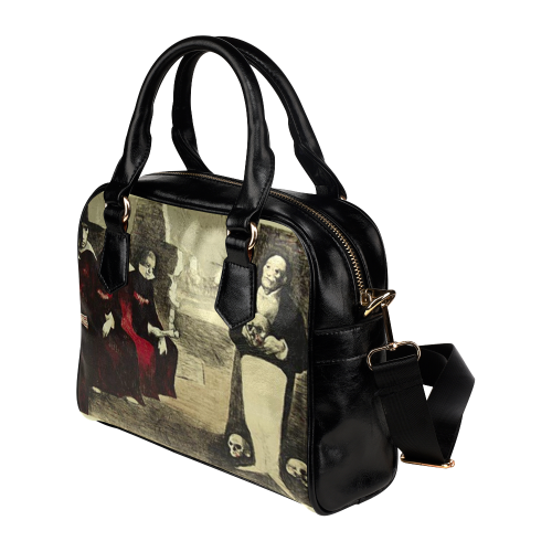 Gothic Death Darkstar Shoulder Handbag (Model 1634)