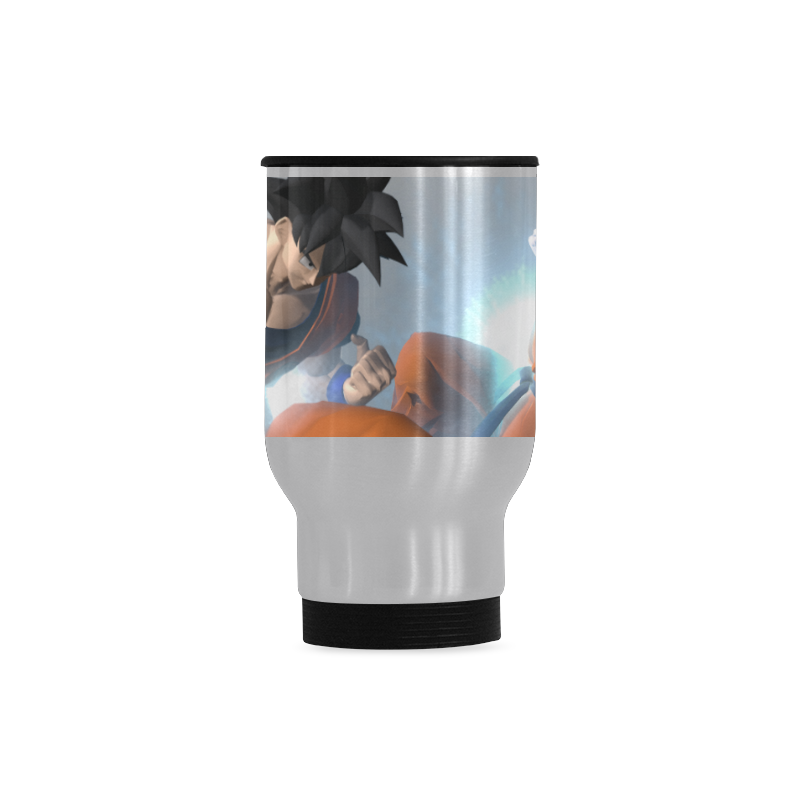Goku Warm It Travel Mug (Silver) (14 Oz)